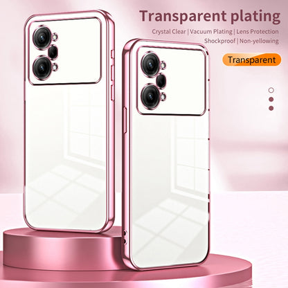 For OPPO K10 Pro Transparent Plating Fine Hole Phone Case(Gold) - OPPO Cases by buy2fix | Online Shopping UK | buy2fix