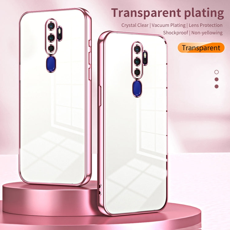 For OPPO A11x / A9 2020 Transparent Plating Fine Hole Phone Case(Green) - OPPO Cases by buy2fix | Online Shopping UK | buy2fix