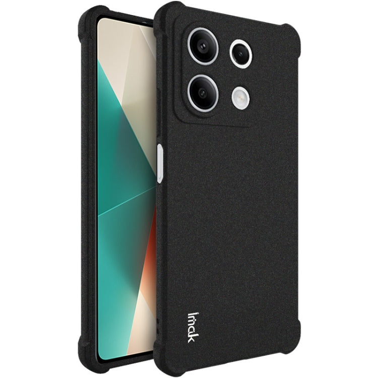 For Xiaomi Redmi Note 13 5G imak Shockproof Airbag TPU Phone Case(Matte Black) - Note 13 Cases by imak | Online Shopping UK | buy2fix