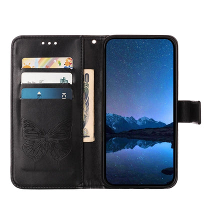 For Xiaomi Redmi K70 / K70 Pro Embossed Butterfly Leather Phone Case(Black) - K70 Cases by buy2fix | Online Shopping UK | buy2fix