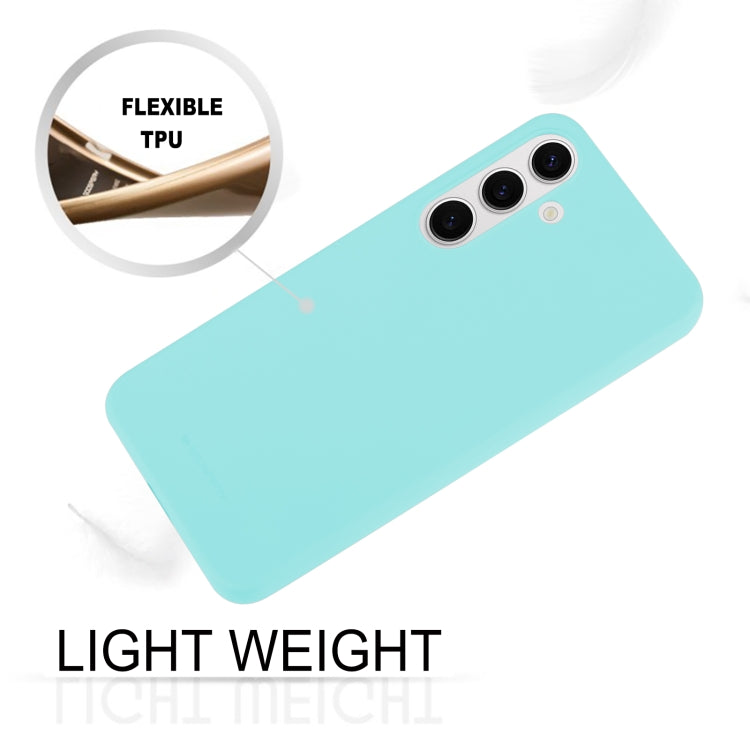 For Samsung Galaxy S24 5G GOOSPERY SOFT FEELING Liquid TPU Soft Phone Case(Mint Green) - Galaxy S24 5G Cases by GOOSPERY | Online Shopping UK | buy2fix