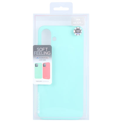 For Samsung Galaxy S24 5G GOOSPERY SOFT FEELING Liquid TPU Soft Phone Case(Mint Green) - Galaxy S24 5G Cases by GOOSPERY | Online Shopping UK | buy2fix