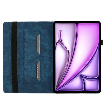 For iPad Air 11 2024 / Pro 11 2021 / 2020 Butterfly Cat Embossing Leather Tablet Case(Dark Blue) - iPad Air 11 2024 Cases by buy2fix | Online Shopping UK | buy2fix