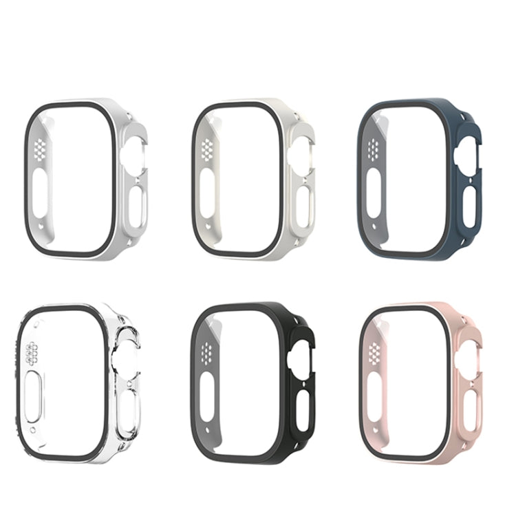 For Apple Watch Ultra 2 / Ultra 49mm Painting PC Hybrid Tempered Film Integrated Watch Case(Rose Gold) - Watch Cases by buy2fix | Online Shopping UK | buy2fix