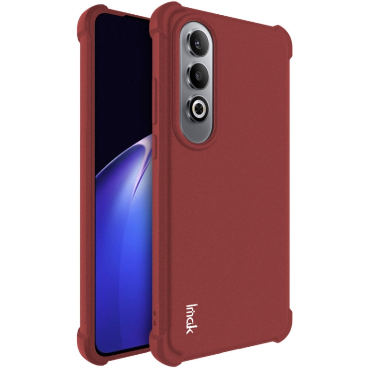 For OnePlus Nord CE4 5G / OPPO K12 5G imak Shockproof Airbag TPU Phone Case(Matte Red) - OnePlus Cases by imak | Online Shopping UK | buy2fix