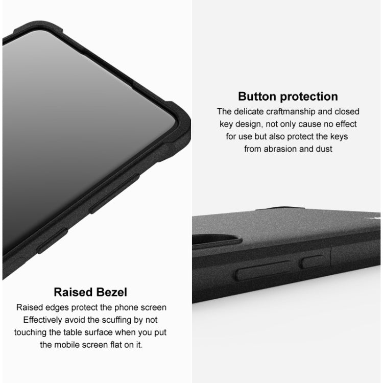 For OPPO Reno11 Pro 5G Global imak Shockproof Airbag TPU Phone Case(Matte Black) - Reno11 Pro Cases by imak | Online Shopping UK | buy2fix