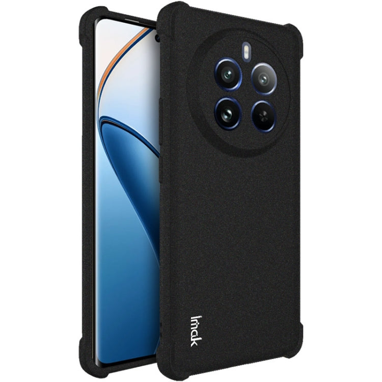 For Realme 12 Pro / 12 Pro+ 5G imak Shockproof Airbag TPU Phone Case(Matte Black) - Realme Cases by imak | Online Shopping UK | buy2fix
