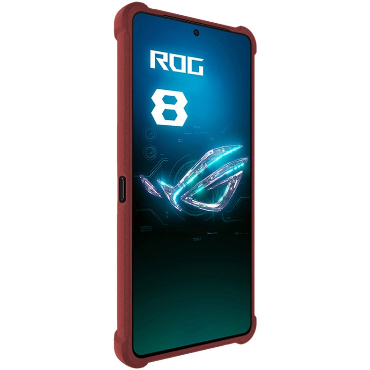 For Asus ROG Phone 8 / Phone 8 Pro imak Shockproof Airbag TPU Phone Case(Matte Red) - ASUS Cases by imak | Online Shopping UK | buy2fix