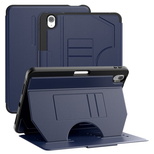 For iPad Air 11 2024 Notebook Magnetic Leather Tablet Case(Navy Blue) - iPad Air 11 2024 Cases by buy2fix | Online Shopping UK | buy2fix