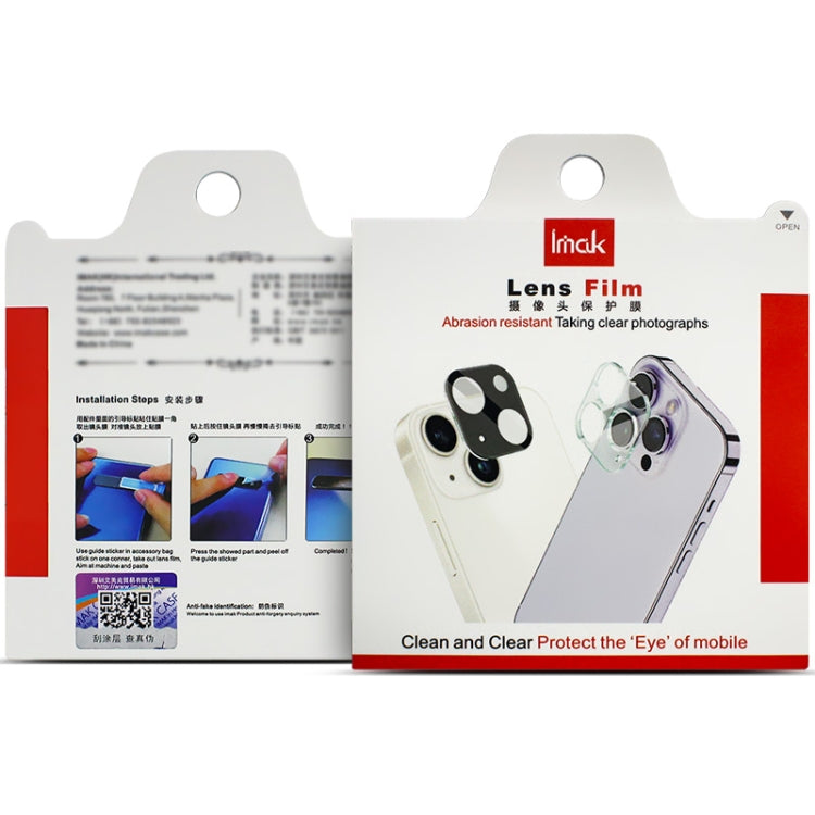 For Honor X50 GT 5G 2pcs/Set imak HD Glass Rear Camera Lens Film - Honor Tempered Glass by imak | Online Shopping UK | buy2fix