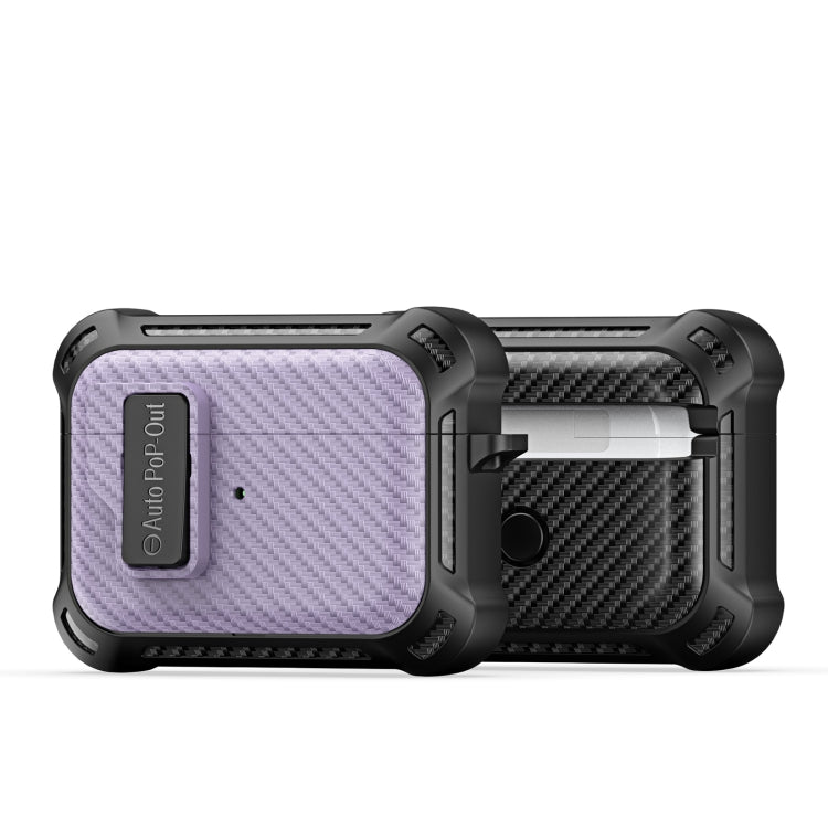 For AirPods Pro DUX DUCIS PECI Series Earbuds Box Protective Case(Purple) - For AirPods Pro by DUX DUCIS | Online Shopping UK | buy2fix