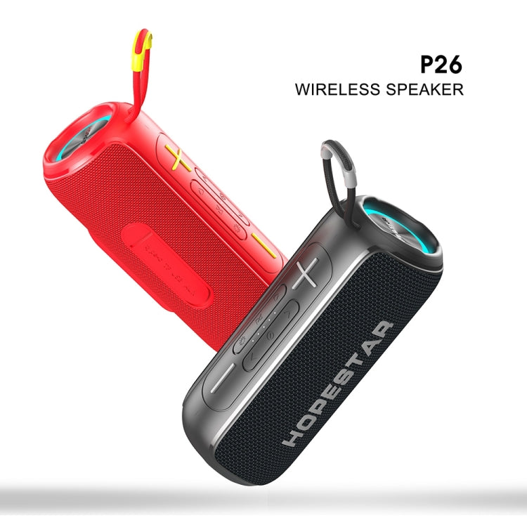 HOPESTAR P26 Outdoor Portable lPX6 Waterproof Dazzling Bluetooth Speaker(Grey) - Waterproof Speaker by HOPESTAR | Online Shopping UK | buy2fix