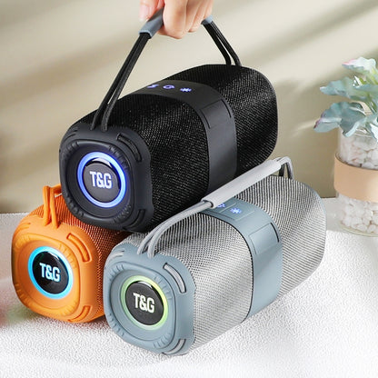 T&G TG-668 Wireless Bluetooth Speaker Portable TWS Subwoofer with Handle(Blue) - Desktop Speaker by T&G | Online Shopping UK | buy2fix