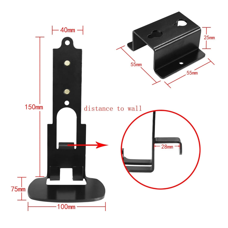 For SONOS One / One SL Wireless Bluetooth Speaker Wall Mount Metal Bracket(White) - Speaker Bracket by buy2fix | Online Shopping UK | buy2fix