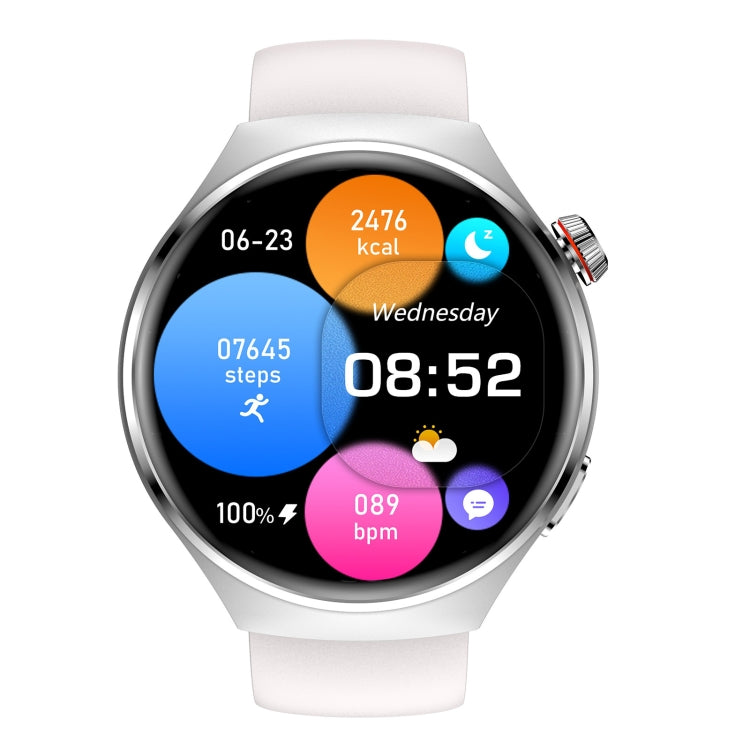 MT26 Smart Watch 1.43 inch AMOLED Bracelet, Support Bluetooth Call / Blood Pressure / Blood Oxygen / Heart Rate(Silver) - Smart Watches by buy2fix | Online Shopping UK | buy2fix