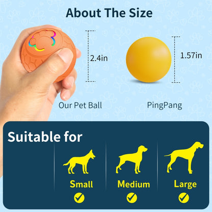 O5 Smart Pet Cat Toy Ball Luminous Yo-Yo Diameter 2.4 inches Standalone Version(Green) - Rubber Silicone Toys by buy2fix | Online Shopping UK | buy2fix
