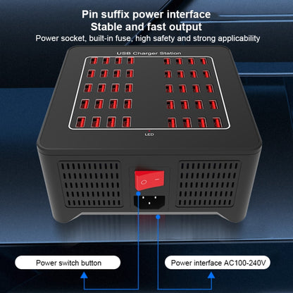 YFY-A76 200W 40 Ports USB Smart Charging Station(UK Plug) - Multifunction Charger by buy2fix | Online Shopping UK | buy2fix