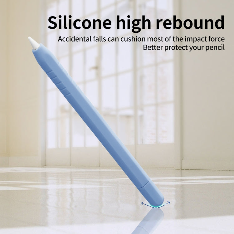 For Apple Pencil (USB-C) Solid Color Silicone Protective Case(Sky Blue) - Pencil Accessories by buy2fix | Online Shopping UK | buy2fix