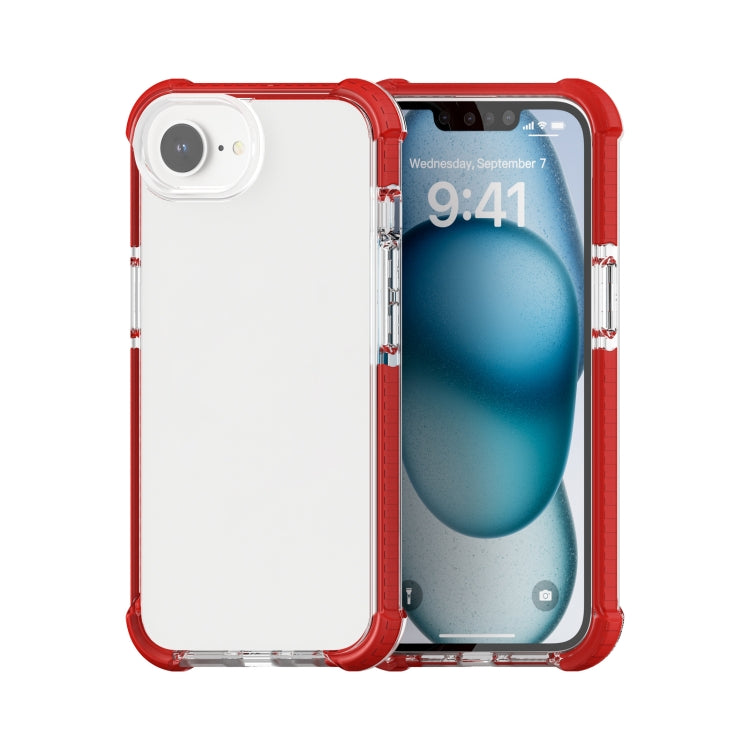 For iPhone SE 2024 Acrylic Full Coverage Shockproof Phone Case(Red) - More iPhone Cases by buy2fix | Online Shopping UK | buy2fix