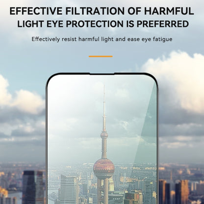 For iPhone 15 Pro Max TGVIS Green-Light Eye Protection 2.5D 9H Full-screen Tempered Glass Film - iPhone 15 Pro Max Tempered Glass by TGVIS | Online Shopping UK | buy2fix