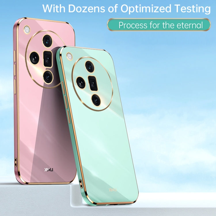 For OPPO Find X7 5G XINLI Straight Edge 6D Electroplate TPU Phone Case(Celestial Blue) - Find X7 Cases by XINLI | Online Shopping UK | buy2fix