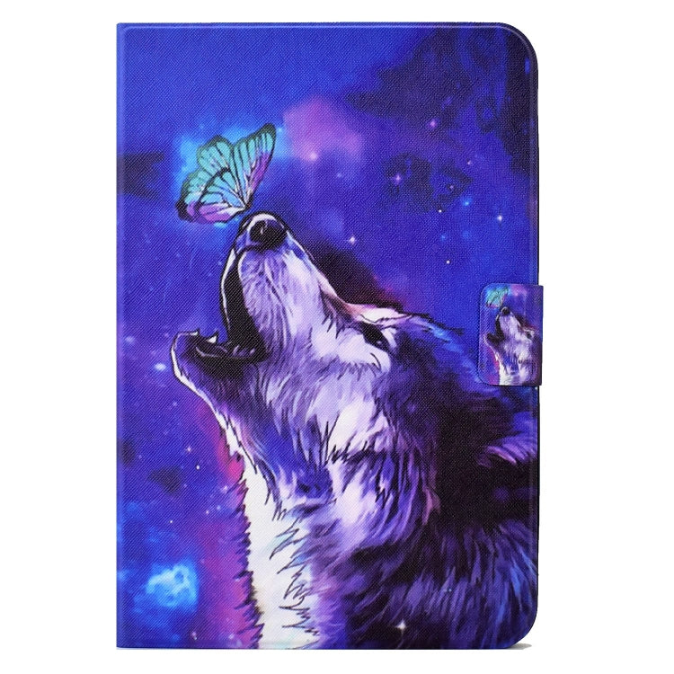 For Lenovo Tab M11 / Xiaoxin Pad 11 2024 Electric Pressed TPU Smart Leather Tablet Case(Butterfly Wolf) - Lenovo by buy2fix | Online Shopping UK | buy2fix