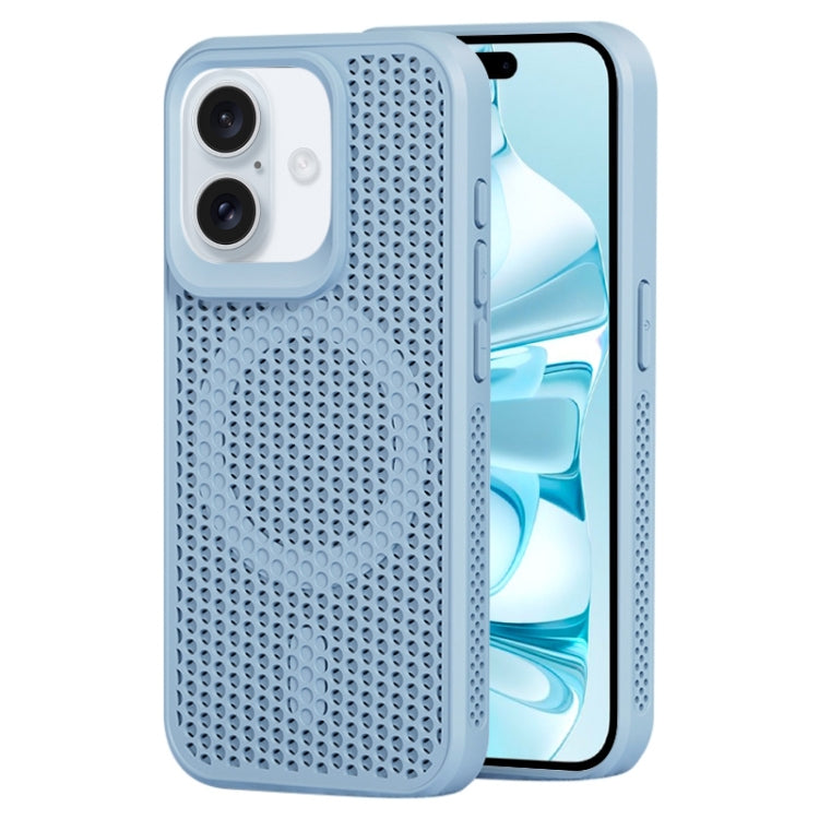 For iPhone 16 Plus MagSafe Magnetic Heat Dissipation Phone Case(Sky Blue) - iPhone 16 Plus Cases by buy2fix | Online Shopping UK | buy2fix