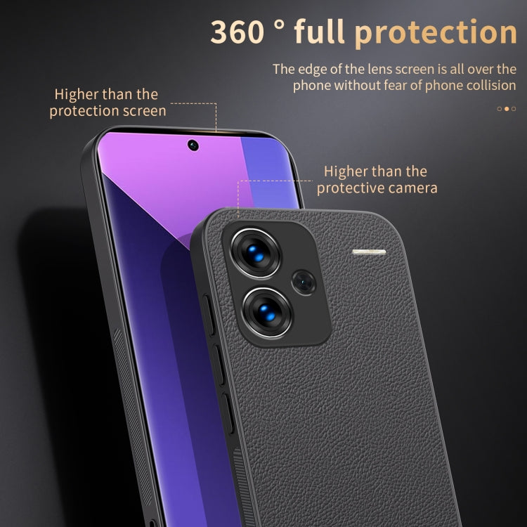 For Xiaomi Redmi Note 13 Pro+ HUIYI Leather Magnetic Phone Case(Blue) - Note 13 Pro+ Cases by buy2fix | Online Shopping UK | buy2fix