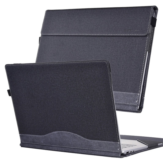 For Lenovo ThinkPad X1 Yoga Gen 4 Cloth Texture Laptop Leather Protective Case(Black) - Other by buy2fix | Online Shopping UK | buy2fix