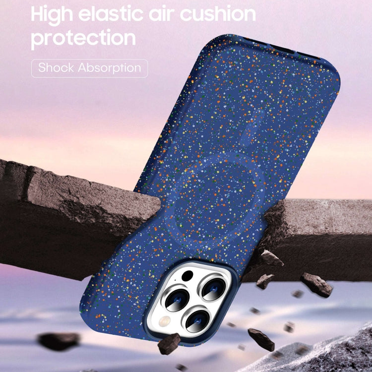 For iPhone 15 Pro Colorful Frosted Magsafe PC Hybrid TPU Phone Case(Black) - iPhone 15 Pro Cases by buy2fix | Online Shopping UK | buy2fix