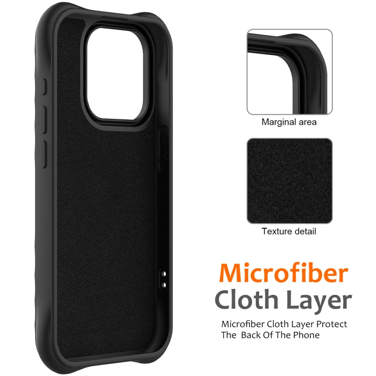 For iPhone 16 Pro Max Wave Texture MagSafe Magnetic Liquid Silicone Phone Case(Black) - iPhone 16 Pro Max Cases by buy2fix | Online Shopping UK | buy2fix