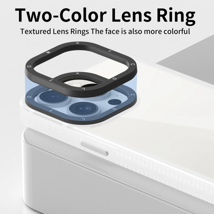 For Xiaomi Redmi Note 13 Pro 4G Frame Two Color Lens Ring TPU Phone Case(Transparent) - Note 13 Pro Cases by buy2fix | Online Shopping UK | buy2fix