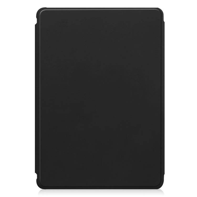 For iPad Air 13 2024 Transparent Rotation Smart Leather Tablet Case(Black) - iPad Air 13 2024 Cases by buy2fix | Online Shopping UK | buy2fix