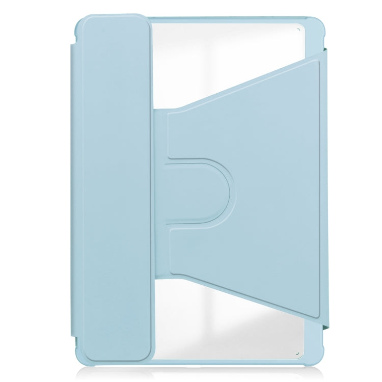 For iPad Air 13 2025 / 2024 Transparent Rotation Smart Leather Tablet Case(Sky Blue) - iPad Air 13 2025 / 2024 Cases by buy2fix | Online Shopping UK | buy2fix