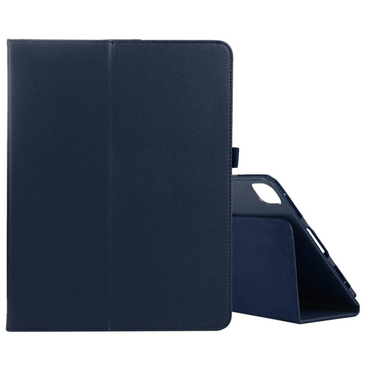 For iPad Pro 13 2024 Litchi Texture Solid Color Leather Tablet Case(Dark Blue) - iPad Pro 13 2024 Cases by buy2fix | Online Shopping UK | buy2fix