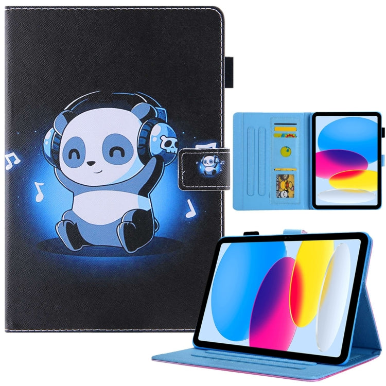 For iPad Pro 11 2024 Colored Drawing Leather Smart Tablet Case(Music Panda) - iPad Pro 11 2024 Cases by buy2fix | Online Shopping UK | buy2fix