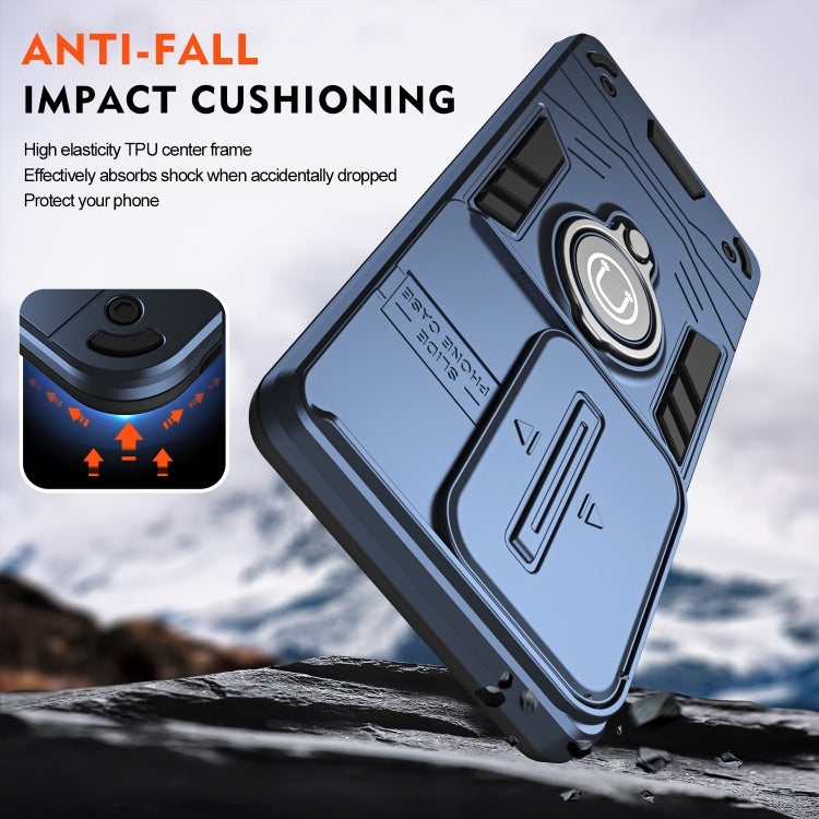 For vivo V30 / V30 Pro Camshield Ring Holder Phone Case(Royal Blue) - vivo Cases by buy2fix | Online Shopping UK | buy2fix