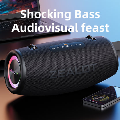 Zealot S87 80W Portable Outdoor Bluetooth Speaker with RGB Light(Camouflage) - Waterproof Speaker by ZEALOT | Online Shopping UK | buy2fix