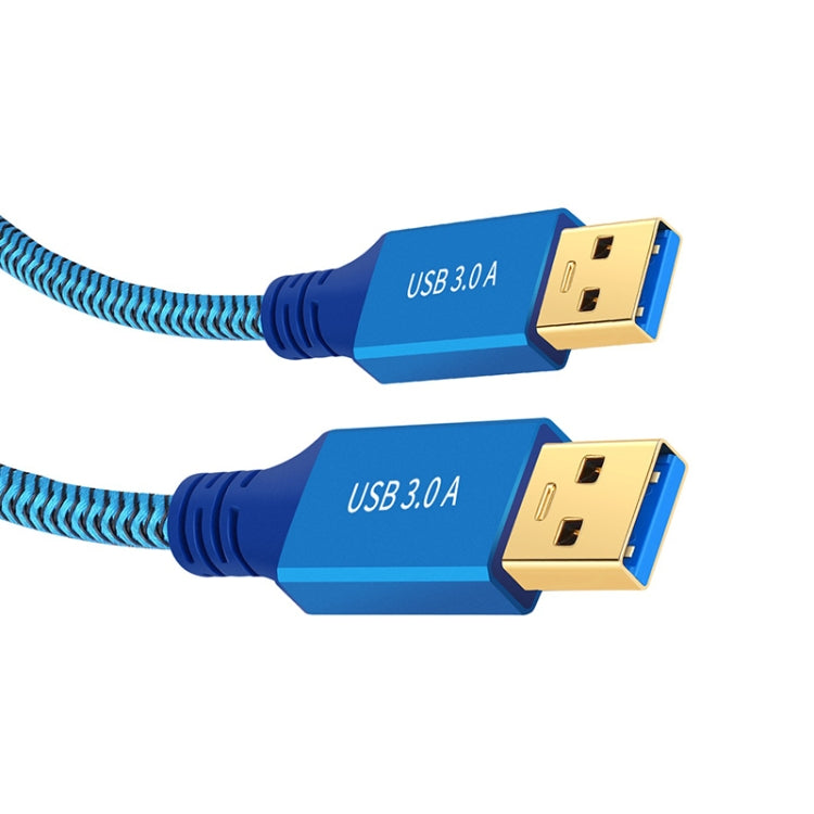 Printer / Hard Disk USB 3.0 Male to Male Connector Cable, Length:0.3m(Blue) - USB 3.0 by buy2fix | Online Shopping UK | buy2fix