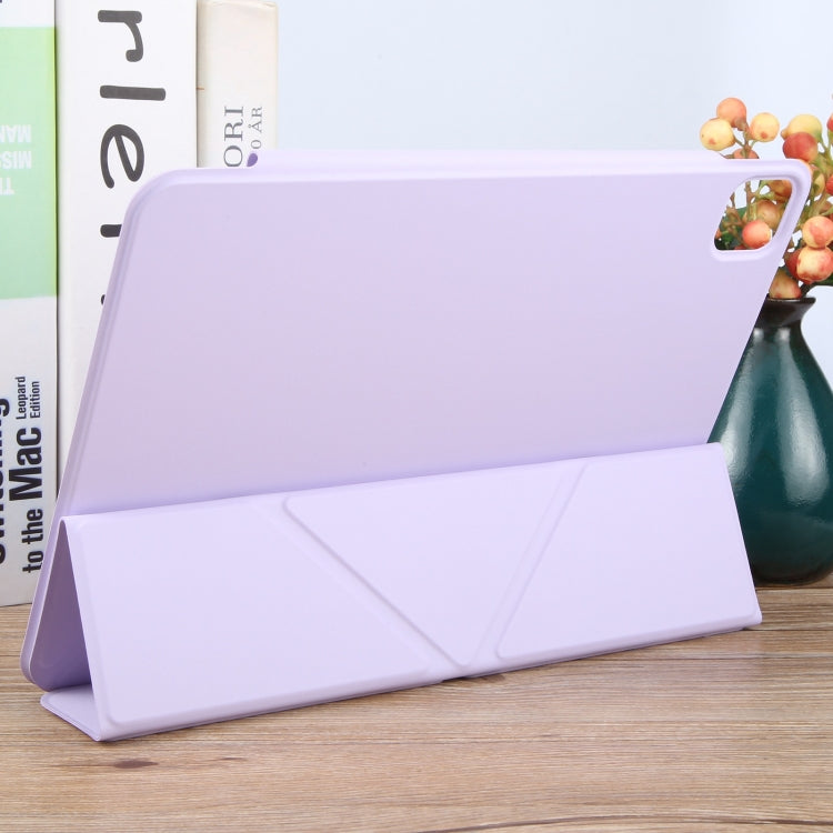 For iPad Air 11 2024 Y-Shape Double-sided Clip Magnetic Smart Tablet Case(Purple) - iPad Air 11 2024 Cases by buy2fix | Online Shopping UK | buy2fix