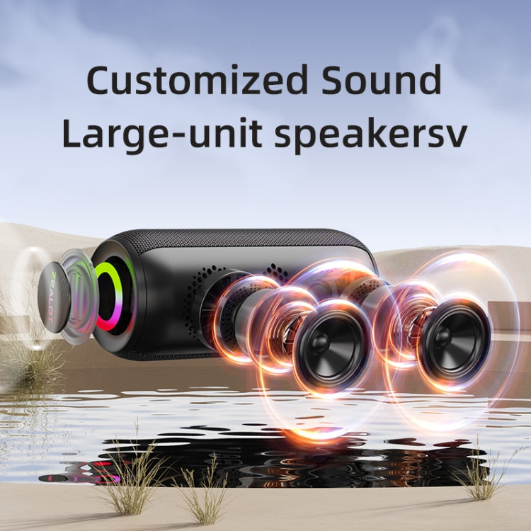Zealot S32 Max 20W High Power Bluetooth Speaker with RGB Light(Grey) - Desktop Speaker by ZEALOT | Online Shopping UK | buy2fix