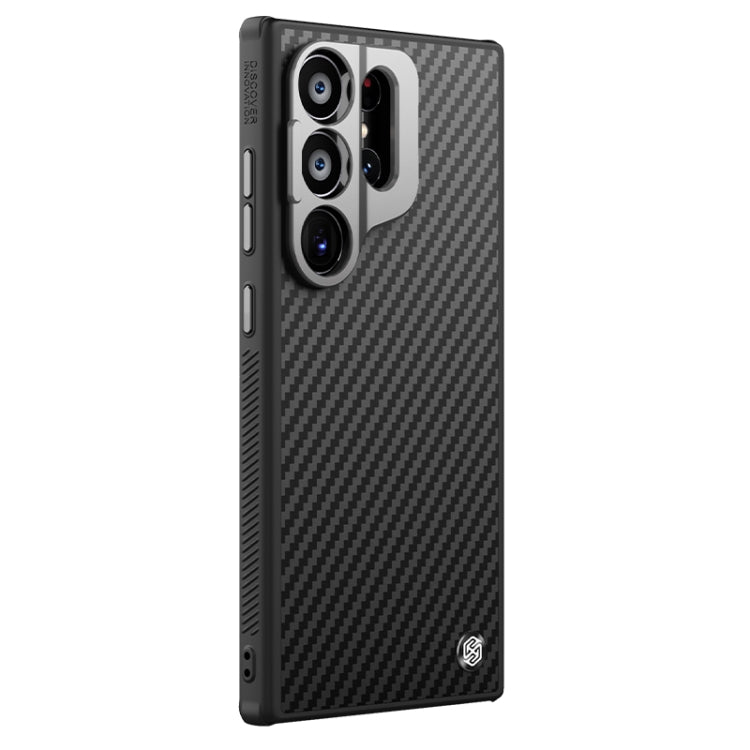 For Samsung Galaxy S24 Ultra 5G NILLKIN Aramid Fiber Fine Hole Phone Case(Black) - Galaxy S24 Ultra 5G Cases by NILLKIN | Online Shopping UK | buy2fix