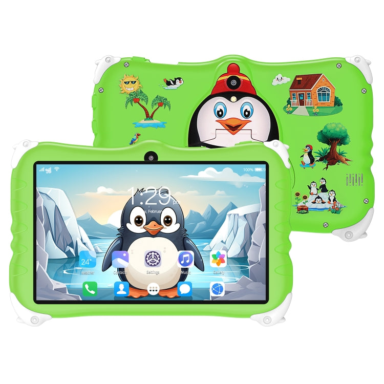 Penguin 7 inch WiFi Kids Tablet PC, 2GB+16GB, Android 7.0 MT6735 Octa Core CPU(Green) -  by buy2fix | Online Shopping UK | buy2fix