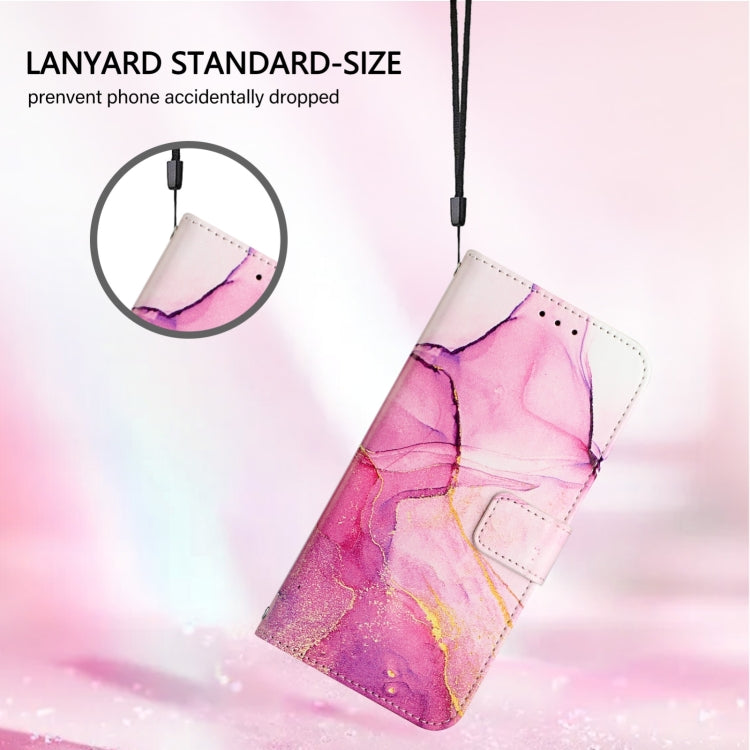 For Blackview Shark 8 PT003 Marble Pattern Flip Leather Phone Case(Pink Purple Gold) - More Brand by buy2fix | Online Shopping UK | buy2fix