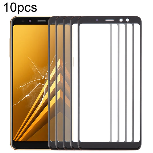 For Samsung Galaxy A8 2018 SM-A530F 10pcs Front Screen Outer Glass Lens with OCA Optically Clear Adhesive - Outer Glass Lens by buy2fix | Online Shopping UK | buy2fix