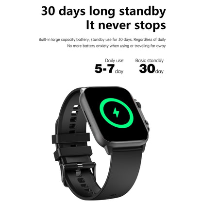 LEMFO HK95 1.952 inch BT5.0 IP68 Sport Smart Watch, Support Bluetooth Call / Sleep / Blood Oxygen / Heart Rate / Blood Pressure Health Monitor(Black) - Smart Watches by LEMFO | Online Shopping UK | buy2fix