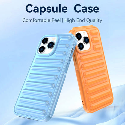 For iPhone 16 Pro Max Capsule Series Candy Color TPU Phone Case(Transparent Grey) - iPhone 16 Pro Max Cases by buy2fix | Online Shopping UK | buy2fix