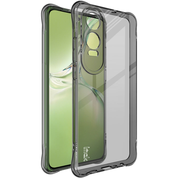 For OPPO K12x imak Shockproof Airbag TPU Phone Case(Transparent Black) - OPPO Cases by imak | Online Shopping UK | buy2fix