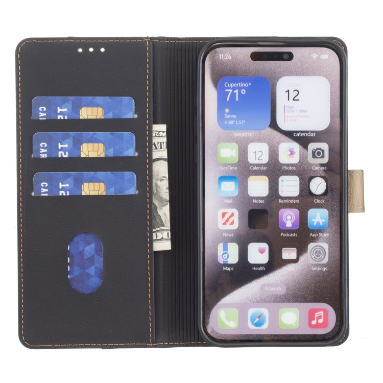 For iPhone SE 2024 Color Matching RFID Anti-theft Leather Phone Case(Black) - More iPhone Cases by buy2fix | Online Shopping UK | buy2fix