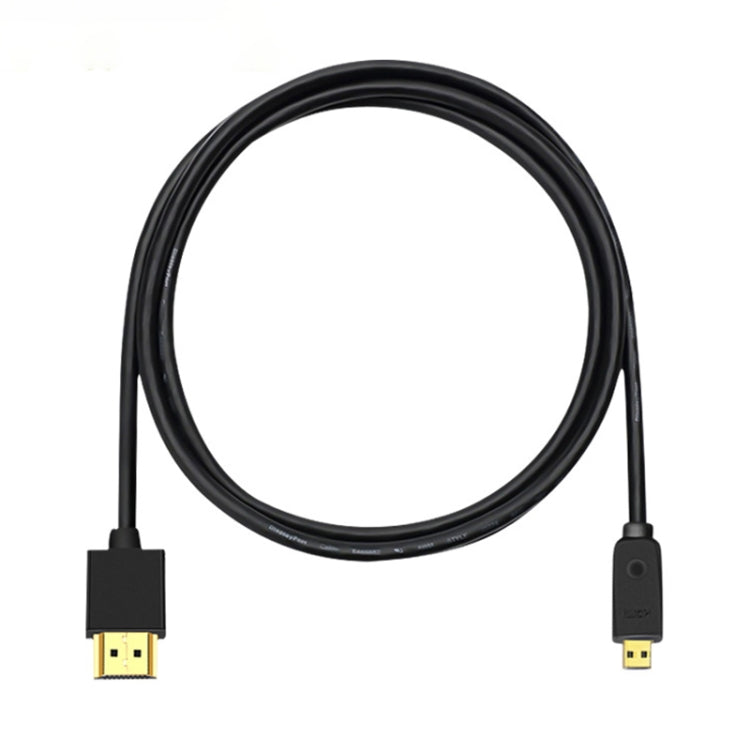 HDMI to Micro HDMI 4K UHD 18Gbps Video Connection Cable, Length:0.3m(Black) - Cable by buy2fix | Online Shopping UK | buy2fix